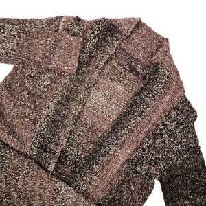 prAna Rhonda Duster Womens XS‎ Red Cranberry Open Front Knit Cardigan Wool Blend